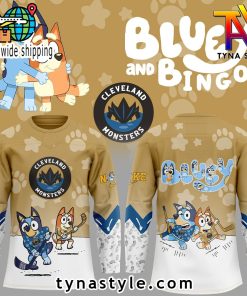 Cleveland Monsters x Bluey and Bingo Hockey Jersey