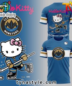 Cleveland Monsters x Hello Kitty TShirt Limited Edition