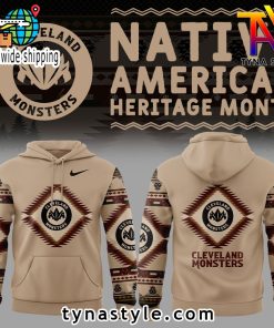 Cleveland Monsters x Native American Heritage Nike Hoodie