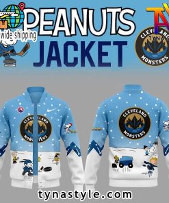 Cleveland Monsters x Peanuts & Snoopy Nike Baseball Jacket