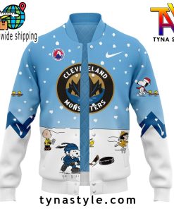 Cleveland Monsters x Peanuts & Snoopy Nike Baseball Jacket