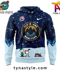 Cleveland Monsters x Peanuts & Snoopy Nike Hoodie Snow Night