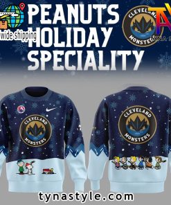 Cleveland Monsters x Peanuts & Snoopy Nike Sweatshirt Snow Night