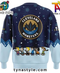 Cleveland Monsters x Peanuts Snoopy Nike Sweatshirt Snow Night