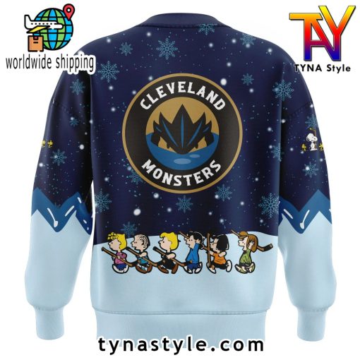 Cleveland Monsters x Peanuts & Snoopy Nike Sweatshirt Snow Night