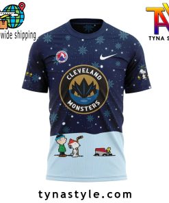 Cleveland Monsters x Peanuts & Snoopy Nike T-Shirt Snow Night