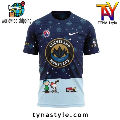 Cleveland Monsters x Peanuts & Snoopy Nike T-Shirt Snow Night