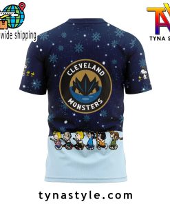 Cleveland Monsters x Peanuts Snoopy Nike TShirt Snow Night