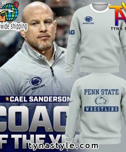 DK Penn State New Cael Sanderson Coach Of The Year Sweatshirt