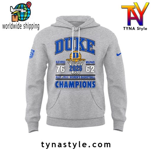 Duke Blue Devils ACC CHAMPIONS Limited Edition Hoodie