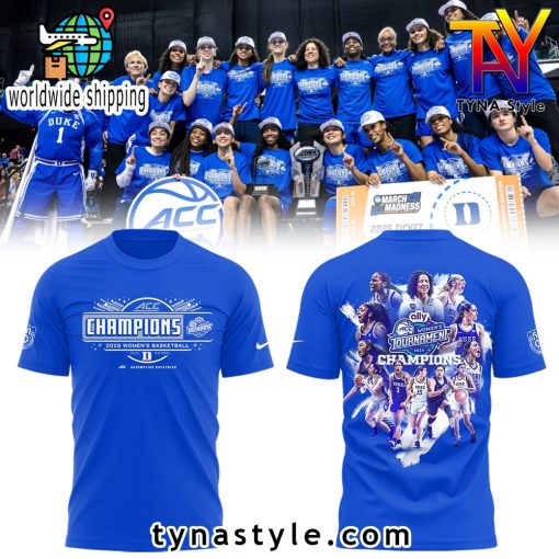 Duke Blue Devils ACC CHAMPIONS Limited Edition T-Shirt Blue