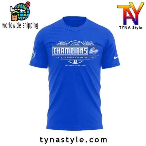 Duke Blue Devils ACC CHAMPIONS Limited Edition T-Shirt Blue