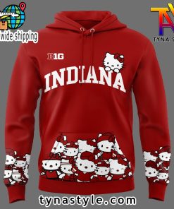 Indiana Hoosiers x Hello Kitty Hoodie Red Limited Edition