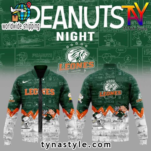 Leones de Yucatán 75 Aniversario de Peanuts Baseball Jacket