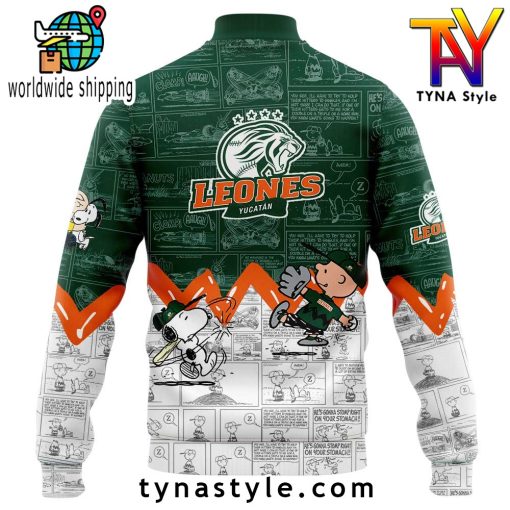 Leones de Yucatán 75 Aniversario de Peanuts Baseball Jacket