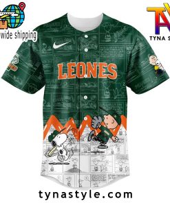 Leones de Yucatán 75 Aniversario de Peanuts Baseball Jersey