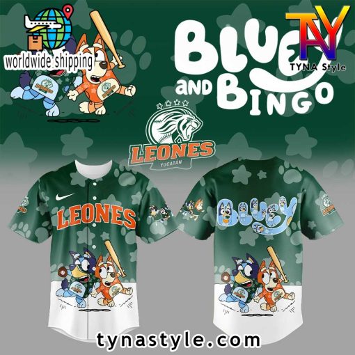 Leones de Yucatán x Bluey and Bingo Baseball Jersey