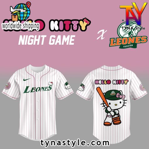 Leones de Yucatán x Hello Kitty Baseball Jersey