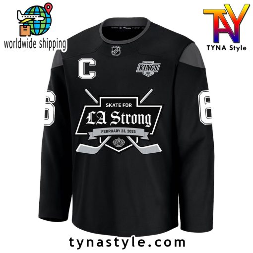 Los Angeles Kings “Skate For LA Strong” Justin Bieber Signed Hockey Jersey