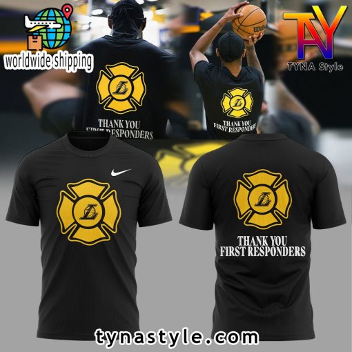 Los Angeles Laker Thank You First Responder T-Shirt