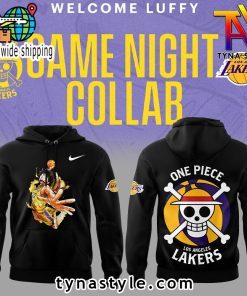 Los Angeles Laker x One Piece Black Hoodie V1