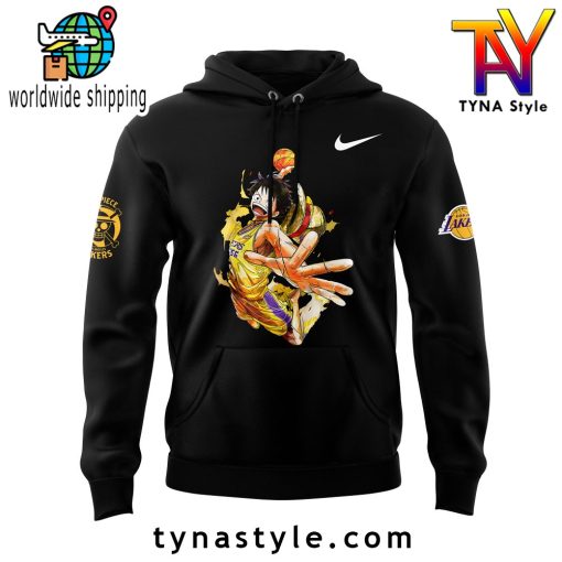 Los Angeles Laker x One Piece Black Hoodie V1