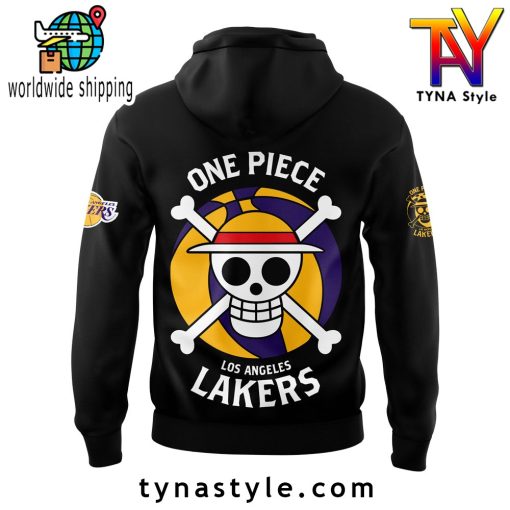 Los Angeles Laker x One Piece Black Hoodie V1