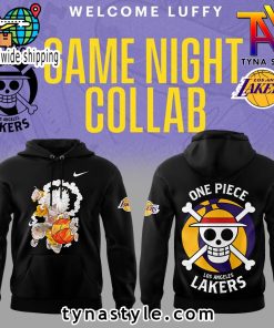 Los Angeles Laker x One Piece Black Hoodie V2