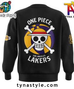Los Angeles Laker x One Piece Black Sweatshirt V1
