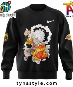 Los Angeles Laker x One Piece Black Sweatshirt V2