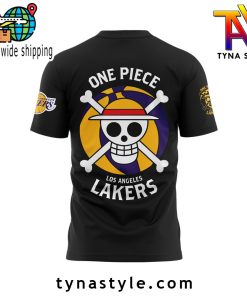 Los Angeles Laker x One Piece Black TShirt V1