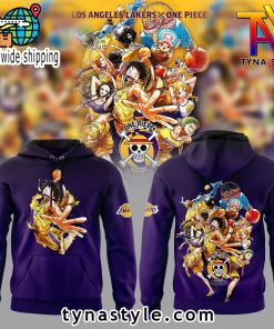 Los Angeles Laker x One Piece Black/Purple Hoodie