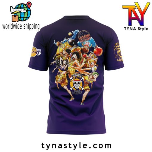 Los Angeles Laker x One Piece Black/Purple T-Shirt