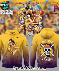 Los Angeles Laker x One Piece Gold/Purple Hoodie