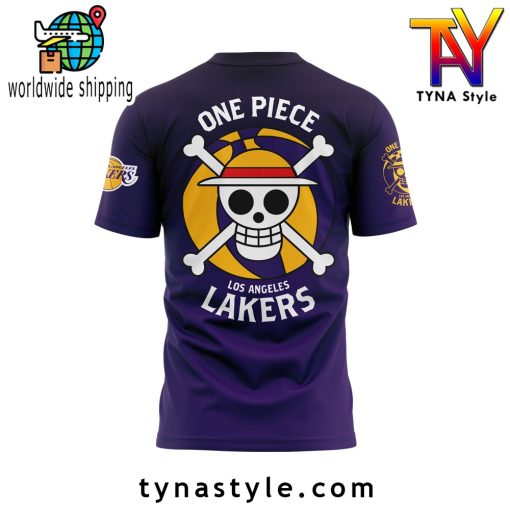 Los Angeles Laker x One Piece Purple/Black T-Shirt