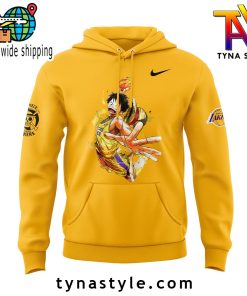 Los Angeles Laker x One Piece Yellow Hoodie V1