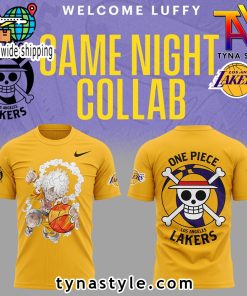 Los Angeles Laker x One Piece Yellow TShirt V2