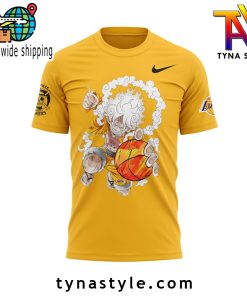 Los Angeles Laker x One Piece Yellow TShirt V2