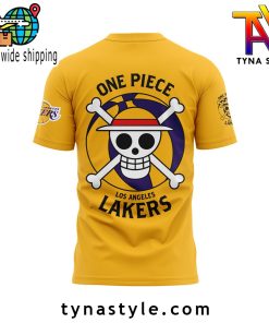 Los Angeles Laker x One Piece Yellow TShirt V2