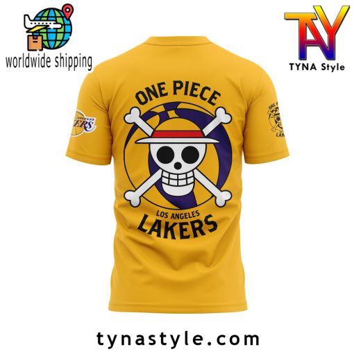 Los Angeles Laker x One Piece Yellow T-Shirt V2