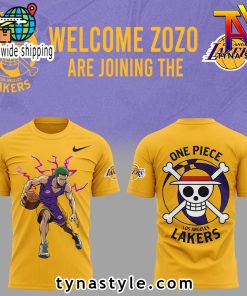 Los Angeles Laker x Zozo One Piece Yellow TShirt