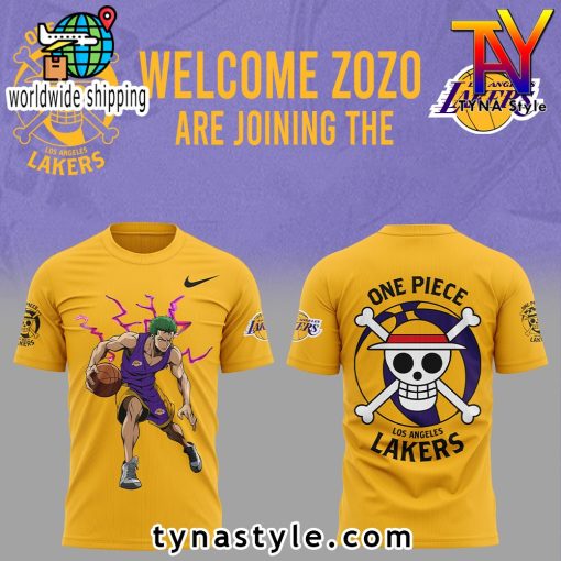 Los Angeles Laker x Zozo One Piece Yellow T-Shirt