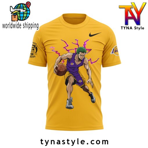 Los Angeles Laker x Zozo One Piece Yellow T-Shirt