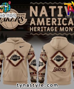 Los Angeles Lakers Native American Heritage Nike Hoodie