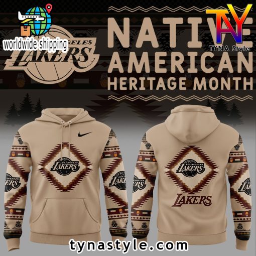 Los Angeles Lakers Native American Heritage Nike Hoodie