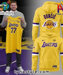 Los Angeles Lakers Show Luka Doncic Hoodie Yellow