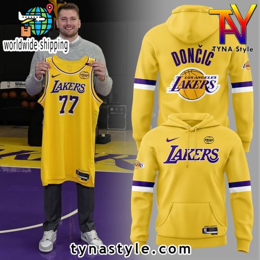 Los Angeles Lakers Show Luka Doncic Hoodie Yellow