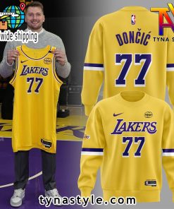 Los Angeles Lakers Show Luka Doncic Sweatshirt Yellow