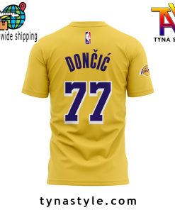 Los Angeles Lakers Show Luka Doncic TShirt Yellow