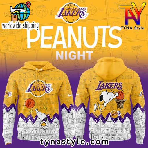 Los Angeles Lakers x 75th Anniversary of Peanuts Hoodie